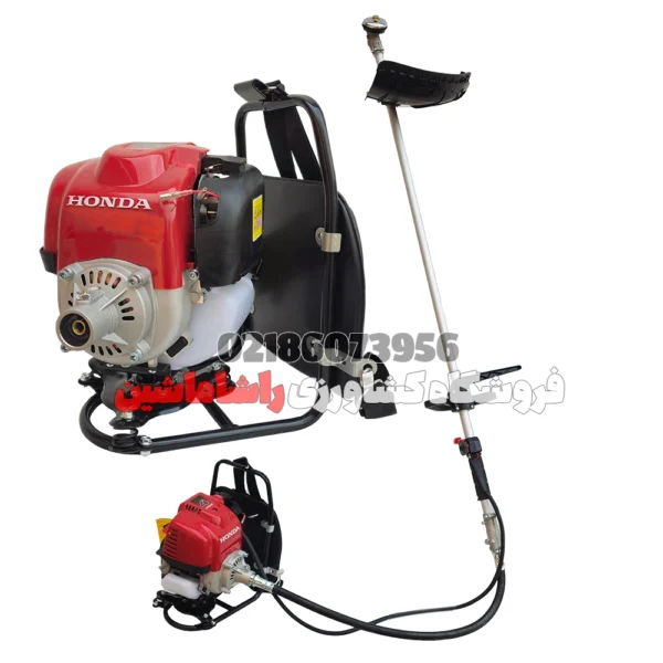 علفتراش کوله‌ای هوندا 36 سی‌سی موتور 4 زمانه مدل GX35